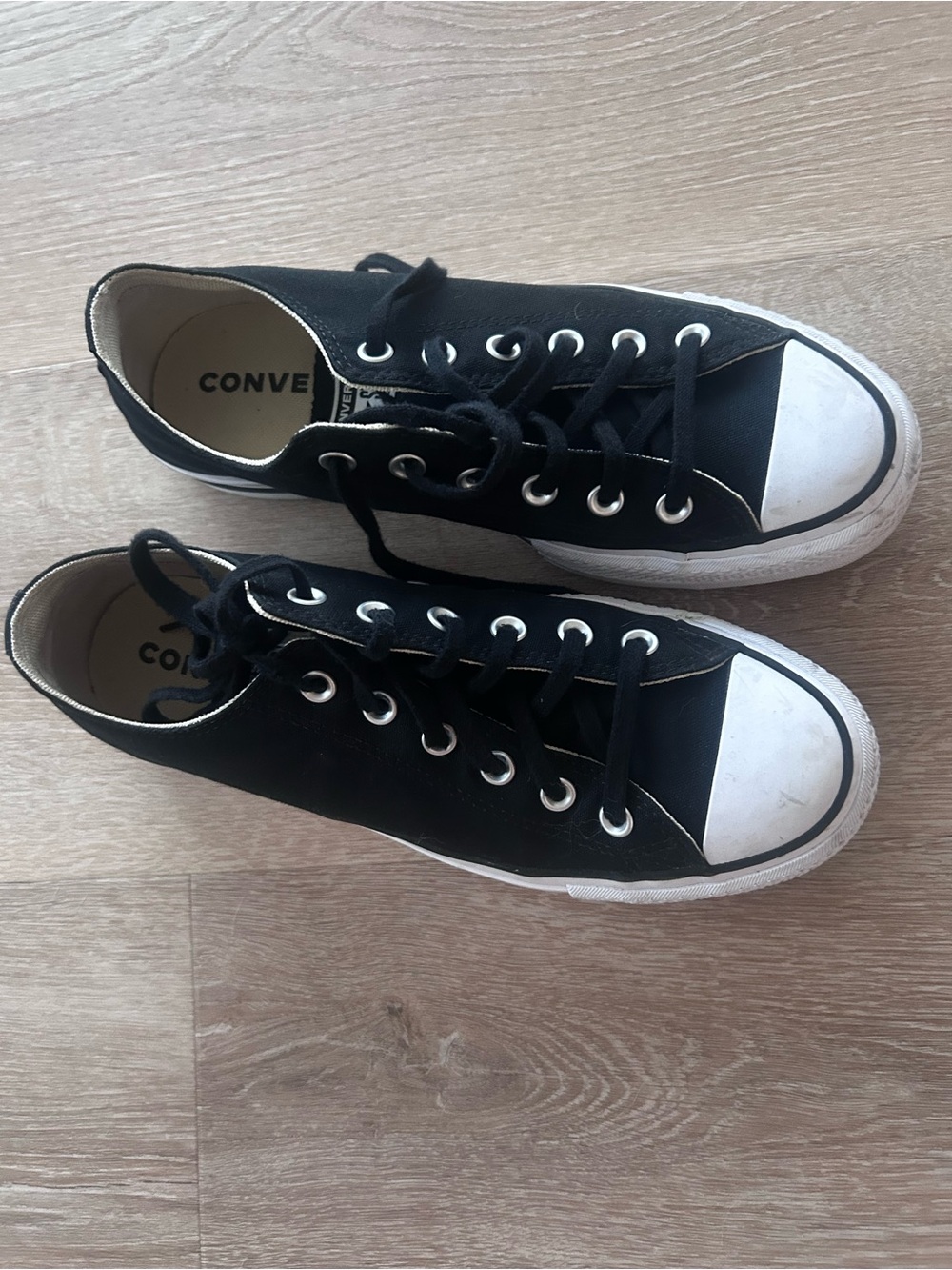 Converse Black and White Low-Top Sneakers